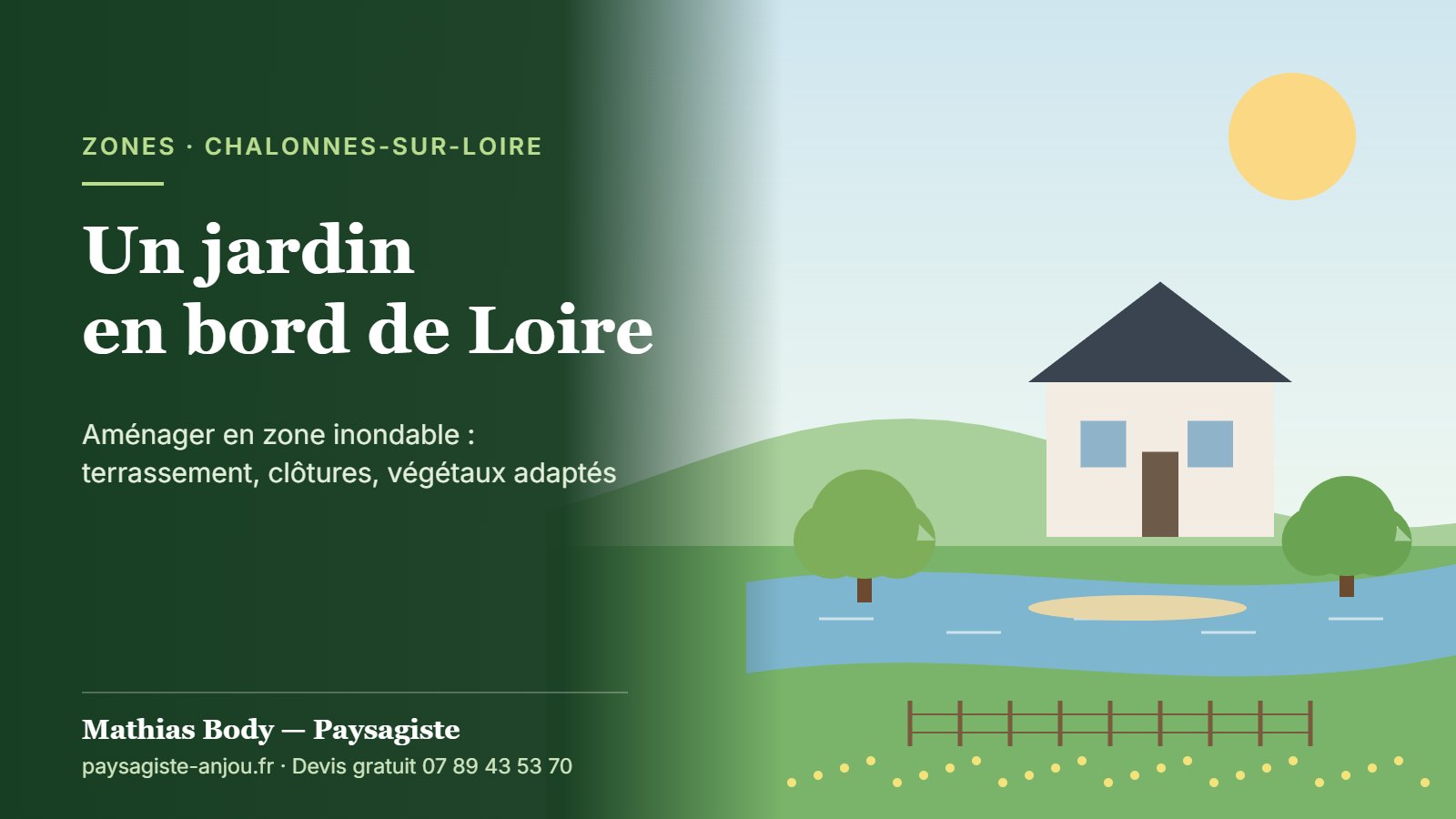 Paysagiste à Chalonnes-sur-Loire : un jardin en zone inondable