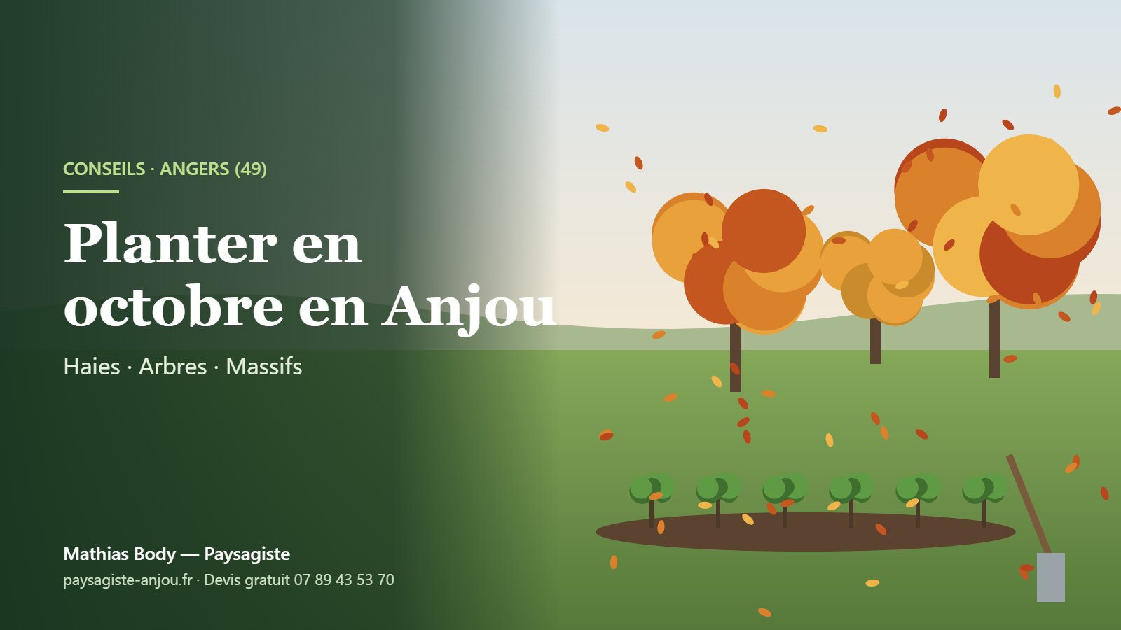 Octobre en Anjou : la meilleure saison pour planter à Angers