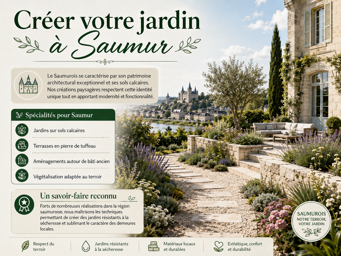 Paysagiste à Saumur : valorisez votre propriété